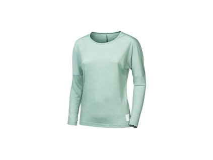 SENSOR MERINO AIR traveller dámske tričko dl. rukáv bazalka zelená, v. L