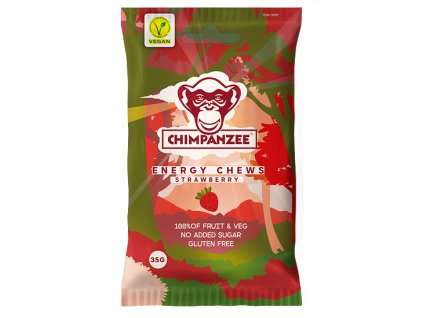 CHIMPANZEE ENERGY CHEWS cukríky Strawberry - 35 g
