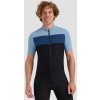 ROGELLI CORE BLOCK pánsky dres krátky rukáv, modrá-čierna