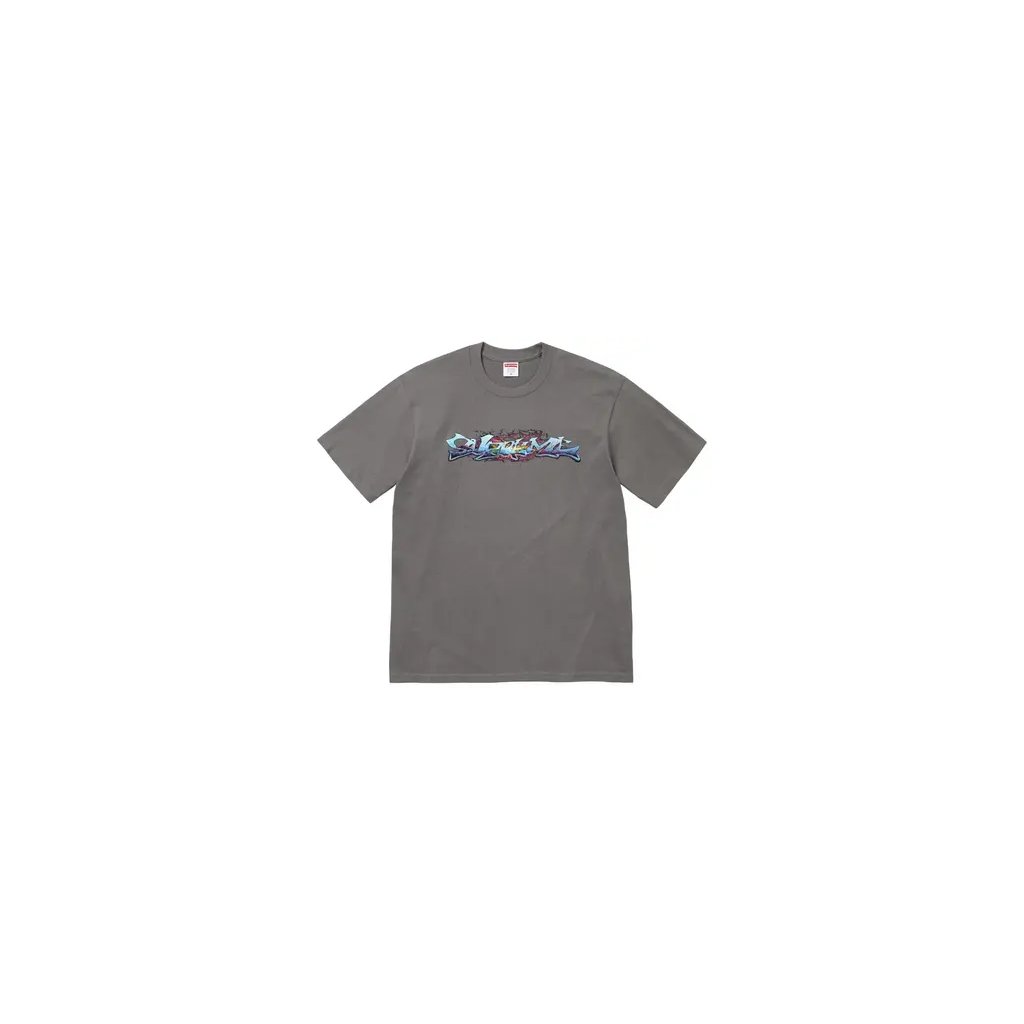 Supreme Tag Tee Charcoal