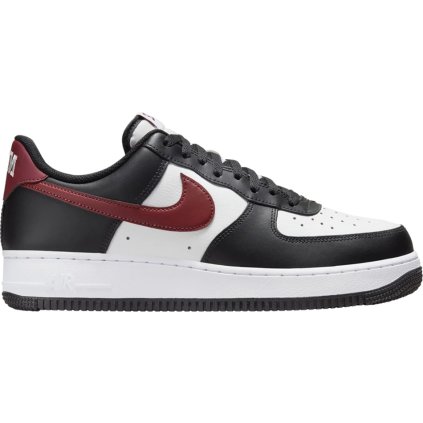 Nike Air Force 1 Low 07 Black White Dark Team Red 1