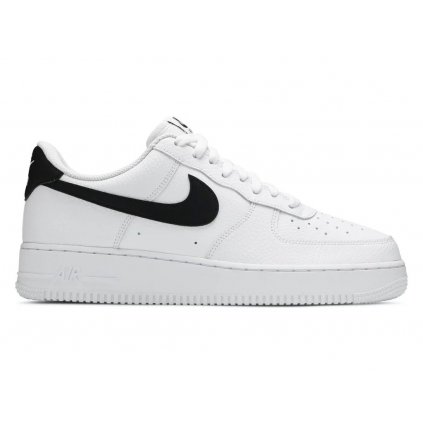 Nike Air Force 1 Low 07 White Black Pebbled Leather 1