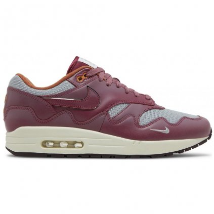 Nike Air Max 1 Patta Waves Rush Maroon (with Bracelet) 1