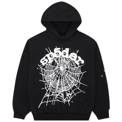 Sp5der OG Web Hoodie Black 1
