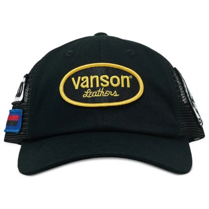 Supreme Hysteric Glamour Vanson Leather Mesh Back 6 Panel Black 1 (1)