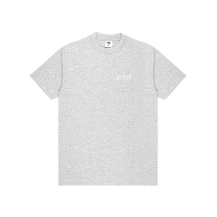 FTP Rhinestone Logo Tee Heather Grey (1)