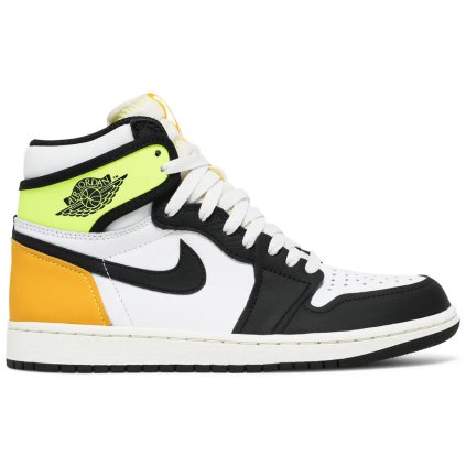 Jordan 1 Retro High White Black Volt University Gold 1