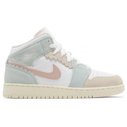 Jordan 1 Mid SE Pink Oxford (GS) 1