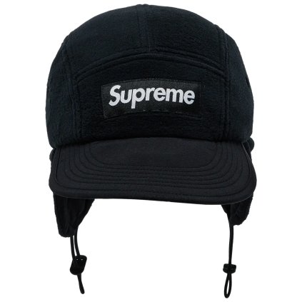 Supreme Polartec Earflap Camp Cap (FW24) Black 1