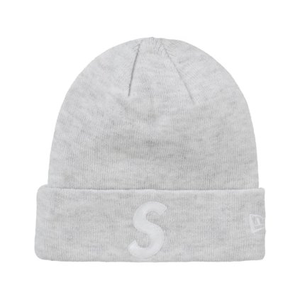 Supreme New Era S Logo Beanie (FW24) Heather Grey 1