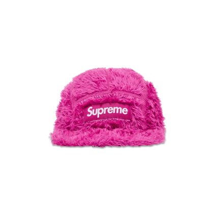 Supreme Fuzzy Camp Cap Pink 1