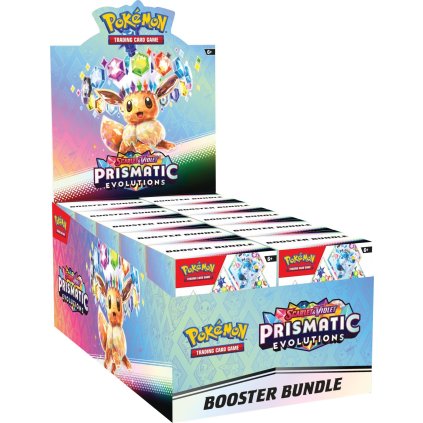 Pokémon TCG Scarlet & Violet Prismatic Evolutions Booster Bundle Display