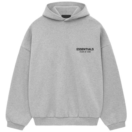 Fear of God Essentials Fleece Hoodie Light Heather Gray 1