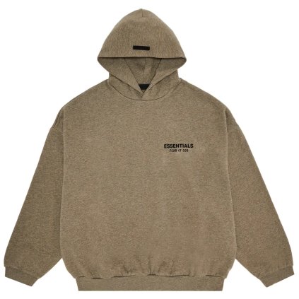 Fear of God Essentials Fleece Hoodie (FW24) Heather Gray 1