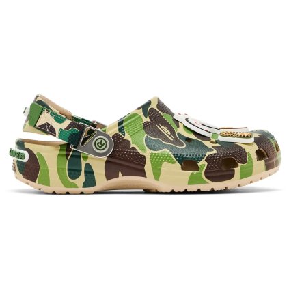 Crocs Classic Clog A Bathing Ape ABC Camo Green