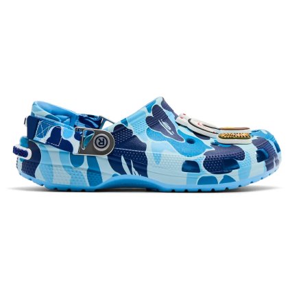 Crocs Classic Clog A Bathing Ape ABC Camo Blue 1