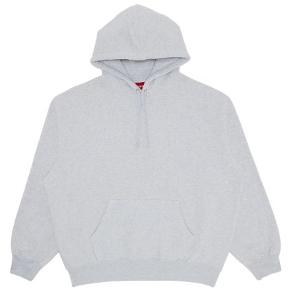 Supreme Frayed Hooded Sweatshirt Heather Grey 1