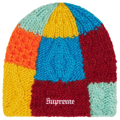 Supreme Block Knit Beanie Multicolor 1