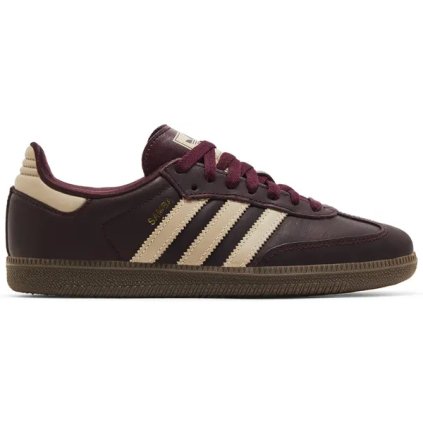 adidas Samba OG Maroon Crystal Sand (Women's) 1