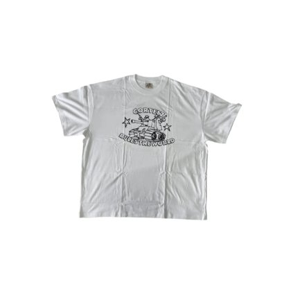 Corteiz Rules The World Tank Tee White