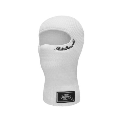 Corteiz Knit Balaclava White Black