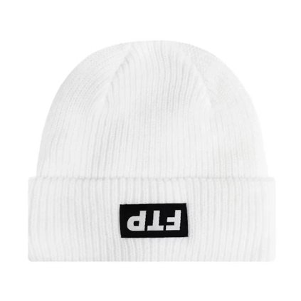 FTP Upside Down Logo Beanie White
