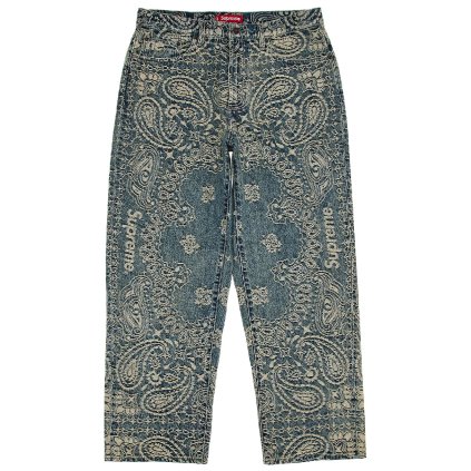 Supreme Bandana Jacquard Baggy Jean 1