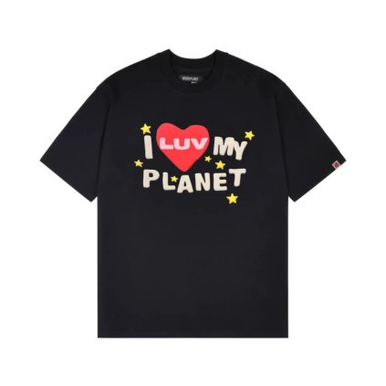 Broken Planet Luv My Planet T shirt Midnight Black