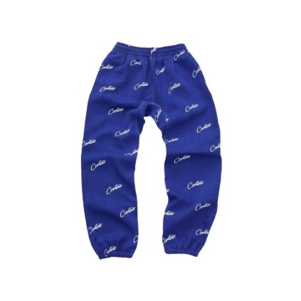 Corteiz All Over Print Joggers Royal Blue 1