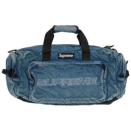 Supreme Denim Duffle Bag Washed Indigo 1