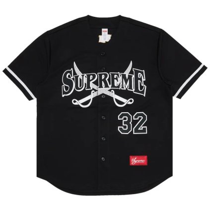 Supreme Swords Baseball Jersey Black 1