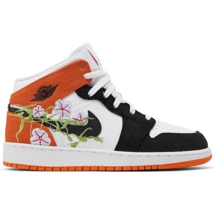 Jordan 1 Mid SE Basketball Blossom (GS) 1
