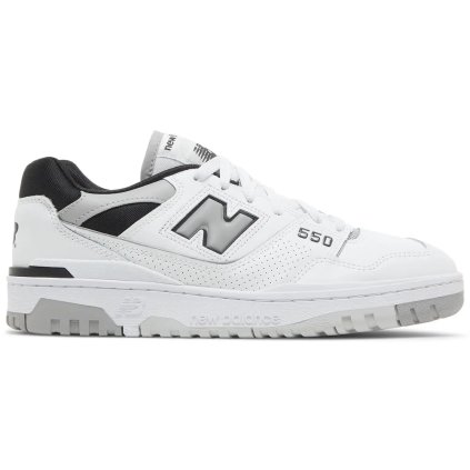 New Balance 550 White Concrete Black 1