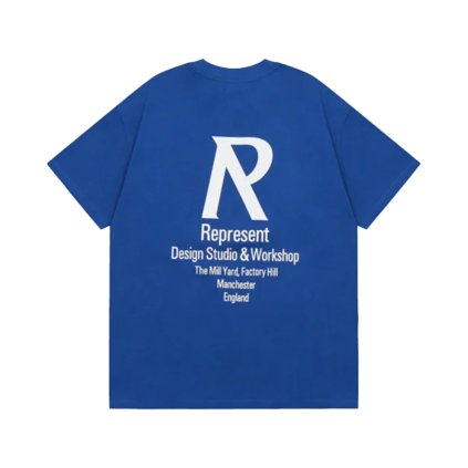 Represent Design Studios Cobalt Blue T Shirt 1