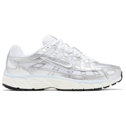 Nike P 6000 White Blue Tint Sail Metallic Silver (Women's) 1