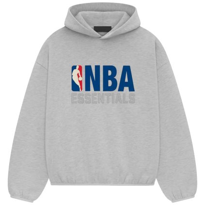Fear of God Essentials x NBA Hoodie Light Heather 1
