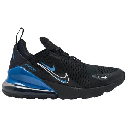 Nike Air Max 270 Multi Swoosh Black Dark Marina Blue (GS)