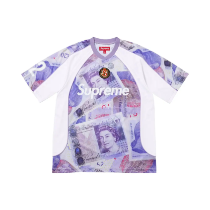 upreme Pounds Soccer Jersey White 1