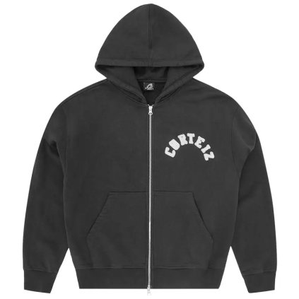 Corteiz Colly Arch Zip Hoodie Black