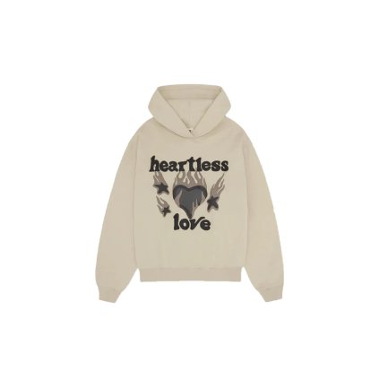 Broken Planet Heartless Love Hoodie Bone White