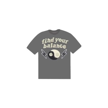 Broken Planet Find Your Balance T shirt Ash Grey