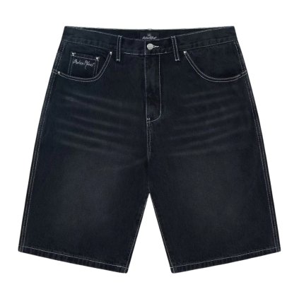 Broken Planet Denim Shorts Washed Black Picsart BackgroundChanger