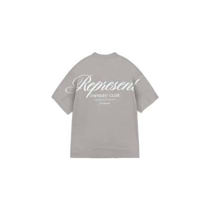 Represent Owners Club Script T Shirt Slate