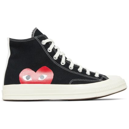 Converse Chuck Taylor All Star 70 Hi Comme des Garcons PLAY Black 1