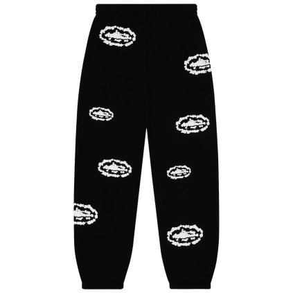 Corteiz x Denim Tears Island Wreath Sweatpant Black 1