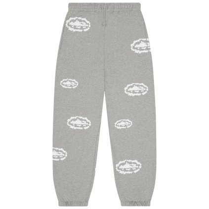 Corteiz x Denim Tears Island Wreath Sweatpant Heather Grey 1