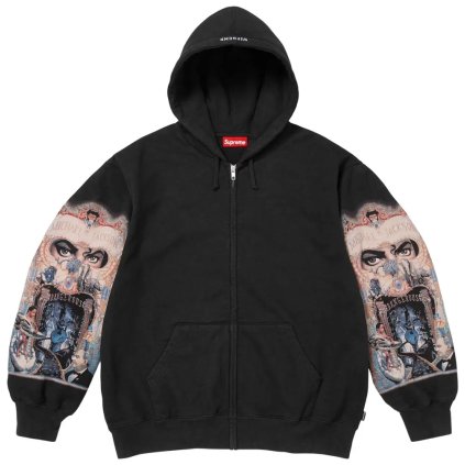 Supreme Michael Jackson Dangerous Zip Up Hooded Sweatshirt Black 1