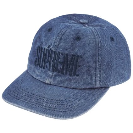 Supreme Splatter 6 Panel Blue Denim 1