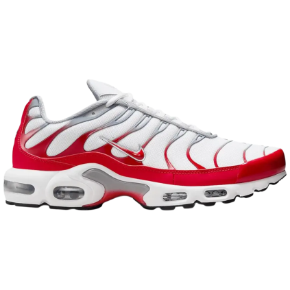 Nike Air Max Plus White University Red Wolf Grey 1
