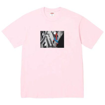 Supreme Spider Man Tee Light Pink 1